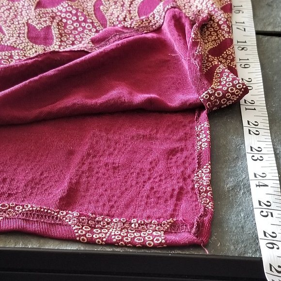 COPY - Maroon embellished Tulip design Top - Picture 7 of 8